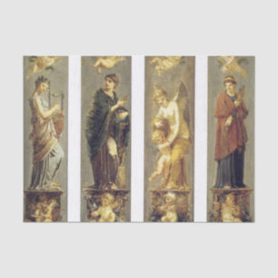 Papier Mousseline Peinture Vintage des anges