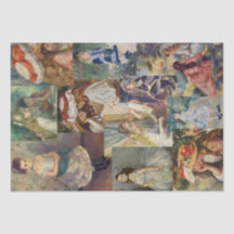 Peintures vintages de Renoir de filles du 18ème si