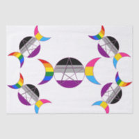 Pentacle de la déesse gay pride Triple Moon