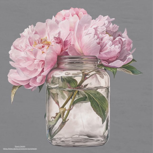 Papier Mousseline Peonies douces modernes sur la page de découpage a (Créateur téléchargé)