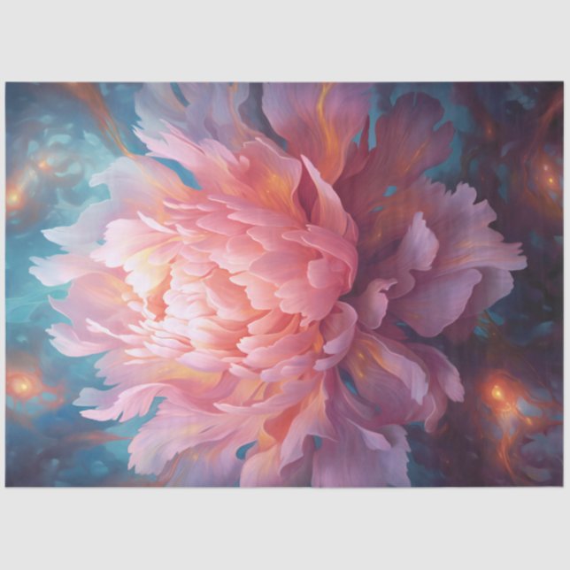 Papier Mousseline Peonies Series Design 8 (Recto)