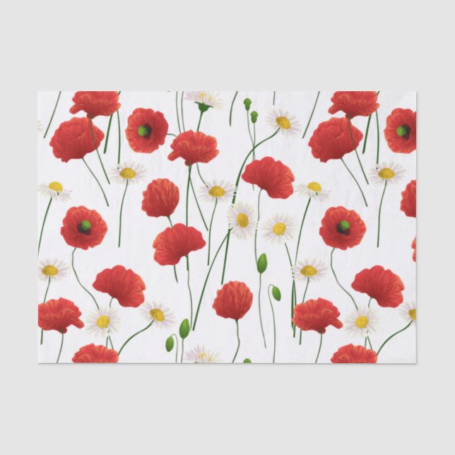 Papier Mousseline Pépites et marguerites (Recto)