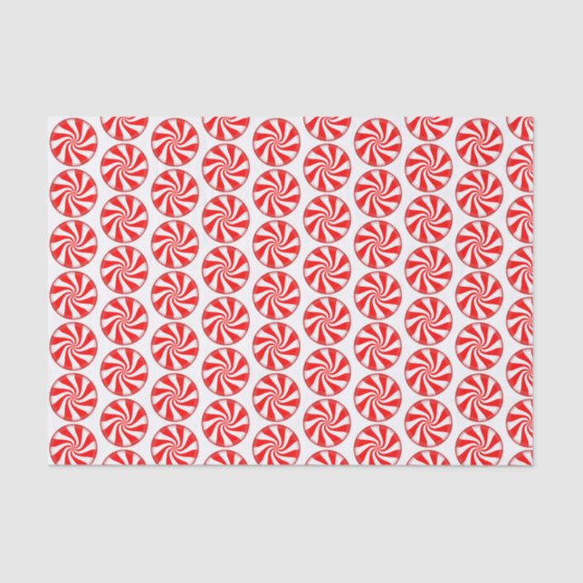 Papier Mousseline Pepperment de Noël (Recto)