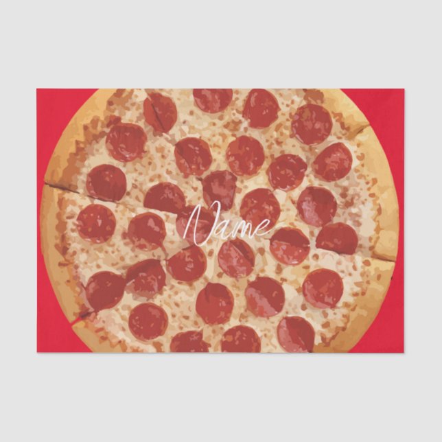 Papier Mousseline Pepperoni Pizza Thunder_Cove (Recto)