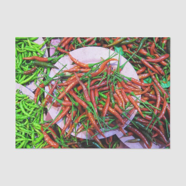 Papier Mousseline Peppers à l'oeil d'oiseaux (Recto)