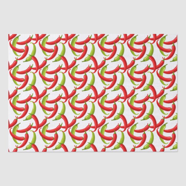 Papier Mousseline Peppers mexicaine Fiesta Hot Chili  (Recto)