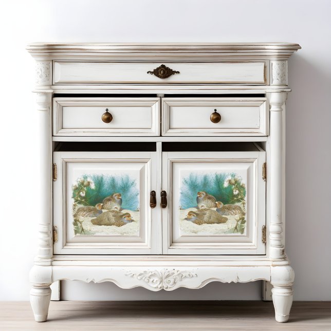 Papier Mousseline perdrix anglaise avec gorges et chardons, Art (Créateur téléchargé)