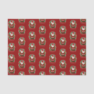 Papier Mousseline Père Noël à tannenzweigen