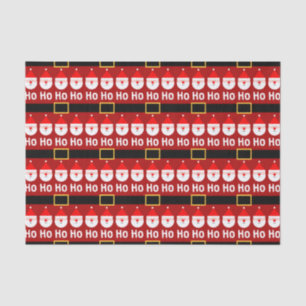 Papier Mousseline Père Noël Ho Ho Ho Motif