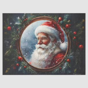 Papier Mousseline Père Noël lunatique dans l'artisanat de découpage 