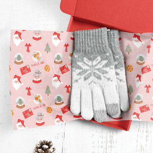 Papier Mousseline Père Noël & Mme Claus Festive Fa La La Christmas