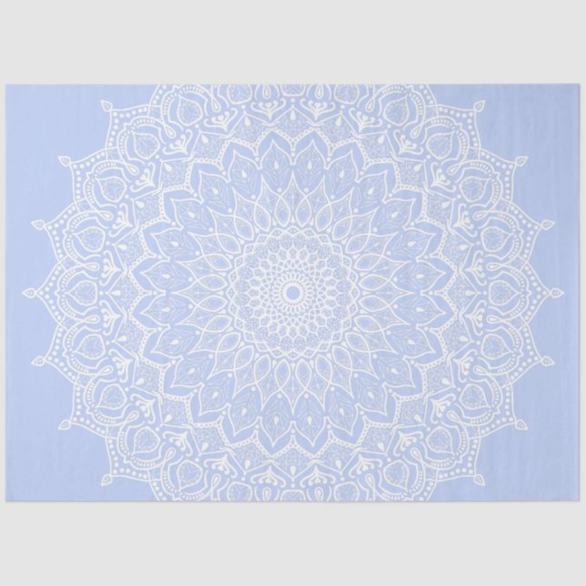 Papier Mousseline Periwinkle Mandala - Bora à Juniper Berry (Recto)