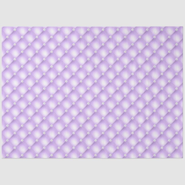 Papier Mousseline Perles pourpres Tufted (Recto)