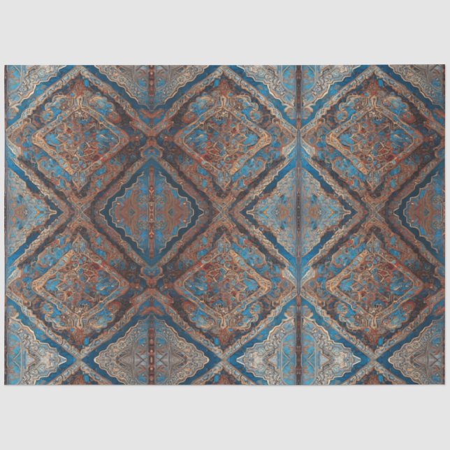 Papier Mousseline Perse Populaire Belle collection de vieux Motif (Recto)