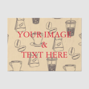 Papier Mousseline Personnalisé Customisé votre propre carte photo