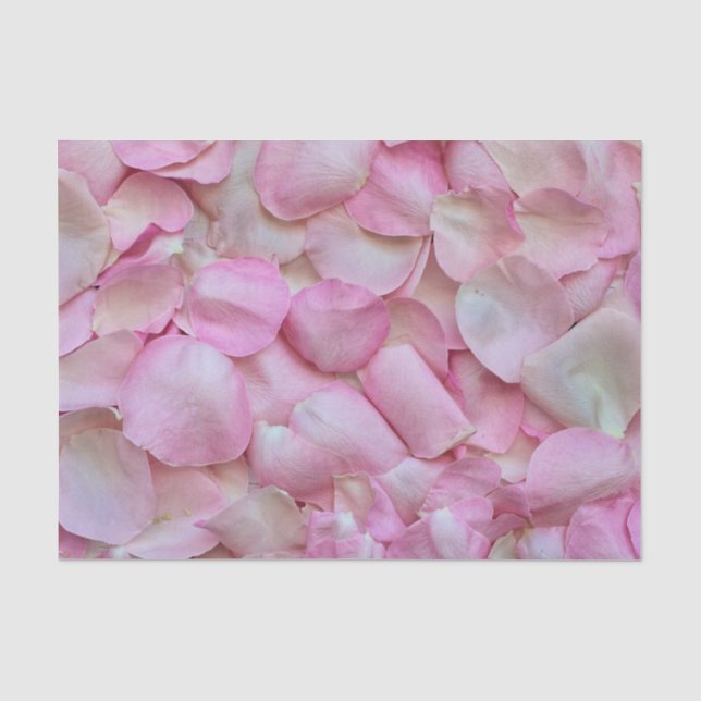 Papier Mousseline Pétales roses (Recto)