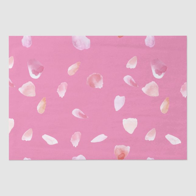 Papier Mousseline Pétales roses (Recto)
