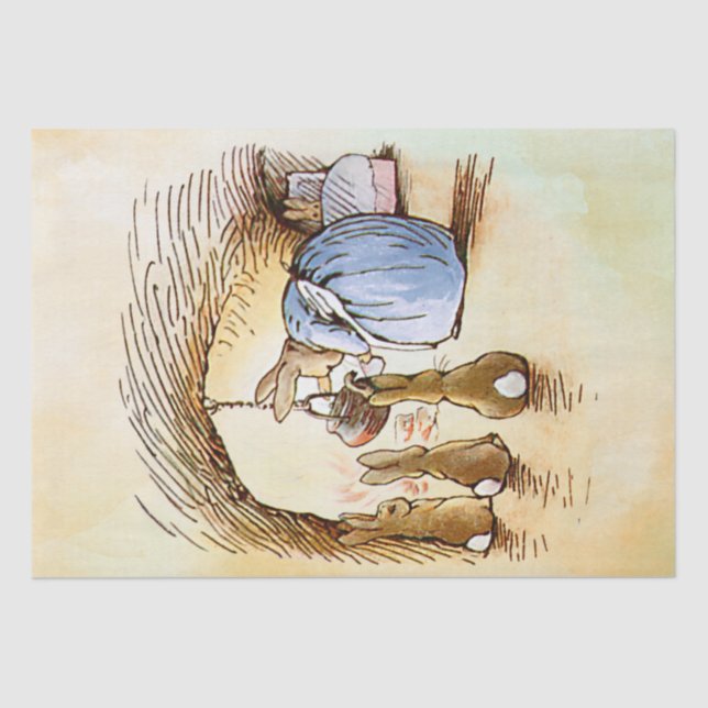 Papier Mousseline Peter Rabbit 1 Papier de tissus (Recto)
