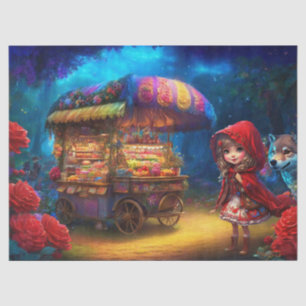 Papier Mousseline Petit Chaperon Rouge & Découpage Wolf