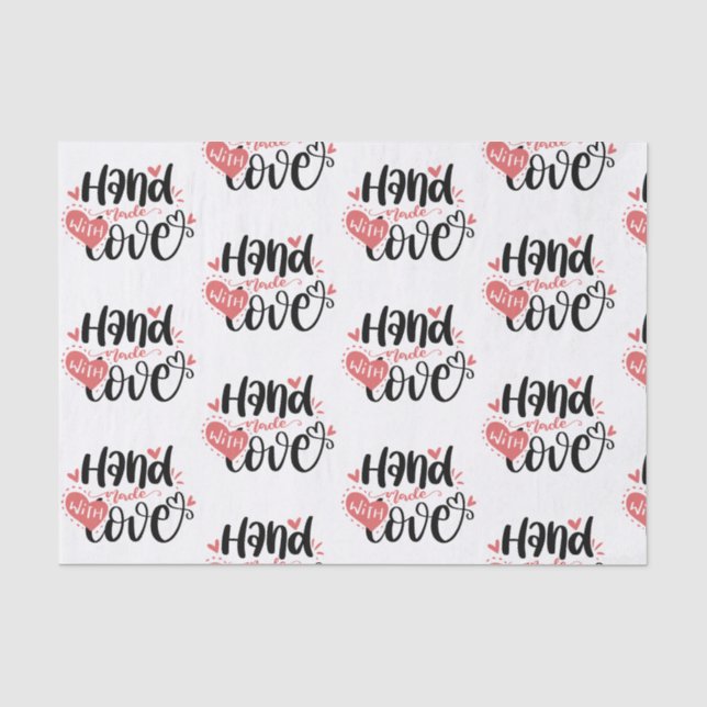 Papier Mousseline Petite entreprise Livraison artisanale avec amour (Recto)