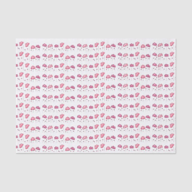 Papier Mousseline Petite fleur rose incomparable. Design agréable et (Recto)