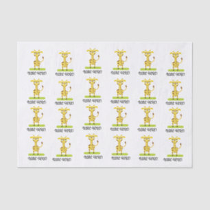 Papier Mousseline Petite Girafe