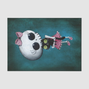 Papier Mousseline Petite Mlle Death - beauté de Halloween