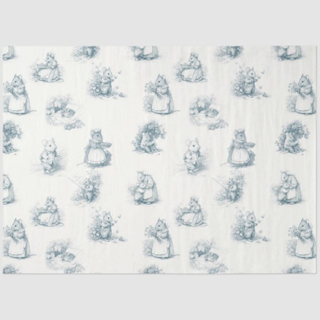 Papier Mousseline Petite souris Storybook (Recto)