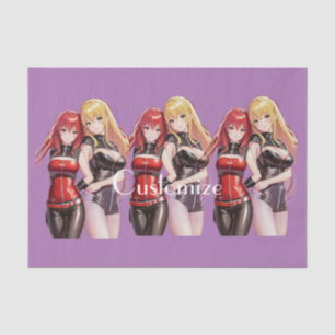 Papier Mousseline Petites filles Anime Thunder_Cove