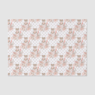 Papier Mousseline Petites Ours Pour Filles