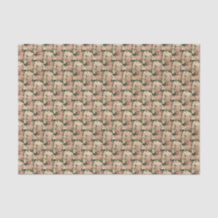 Papier Mousseline Petites roses roses roses
