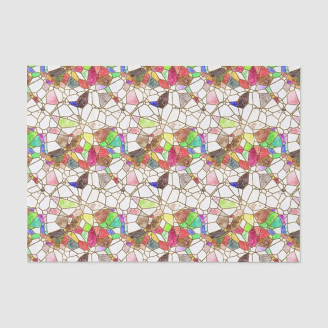 Papier Mousseline Petites sections en verre tendu Découpage (Recto)
