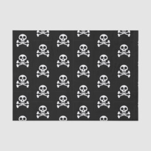 Papier Mousseline Petits enfants pirates Crâne et os croisés Anniver