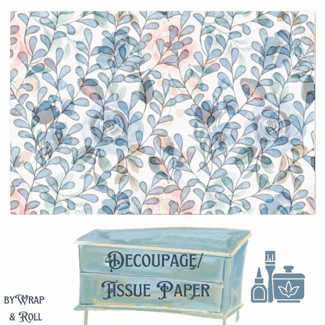 Papier Mousseline Petits Feuilles (Créateur téléchargé)