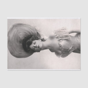 Papier Mousseline Photo authentique (pas AI) d'une femme victorienne