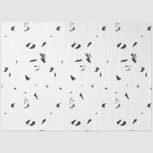Papier Mousseline photo en noir et blanc d'un troupeau d'oiseaux