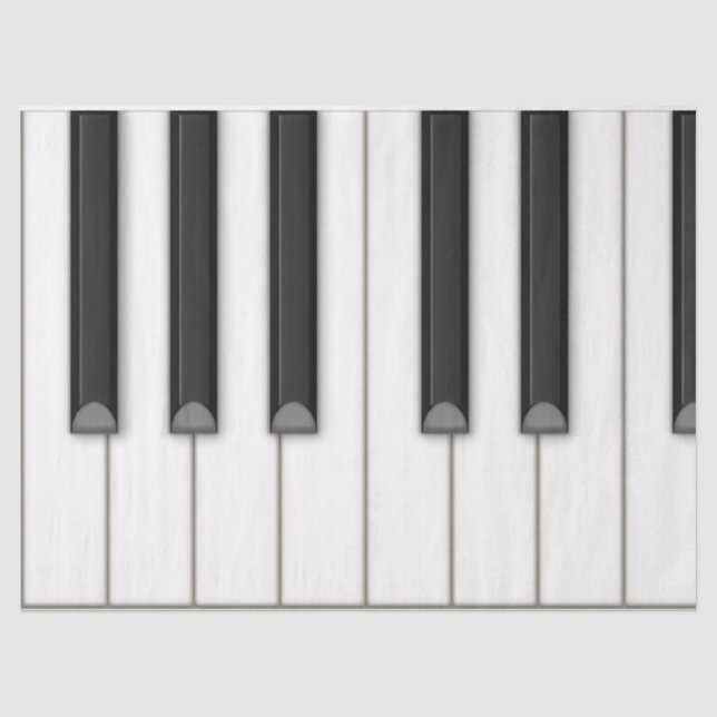 Papier Mousseline Piano-Clavier Géant Artisanat & Tissu De Découpage (Recto)