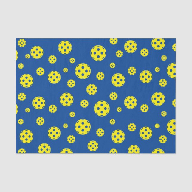 Papier Mousseline Pickleball motif papier de remplissage pour cadeau (Recto)