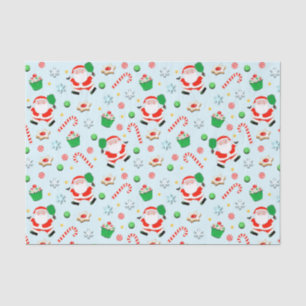 Papier Mousseline Pickleball Noël cadeau de vacances