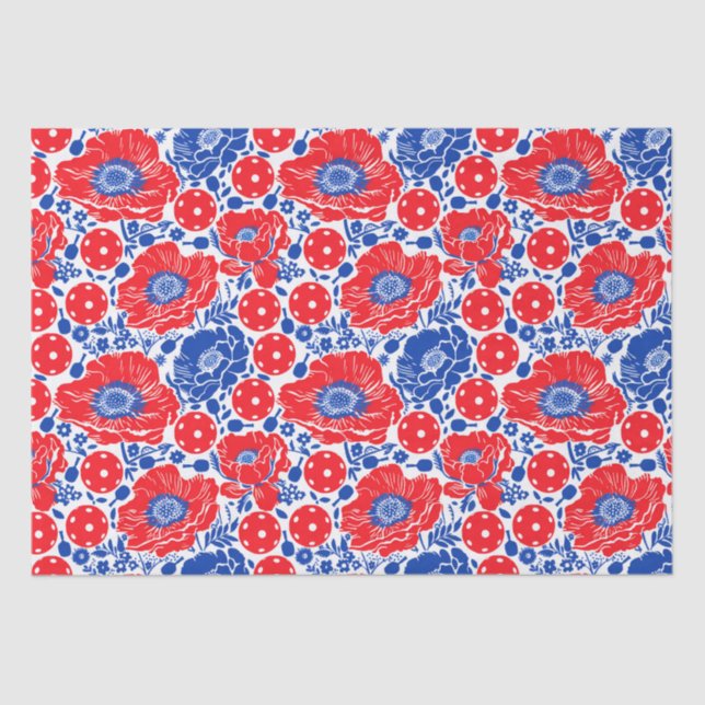 Papier Mousseline Pickleball Wrap & Roll (Recto)