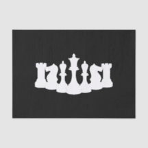 Pièces d'échecs classiques noir et blanc