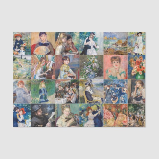 Papier Mousseline Pierre-Auguste Renoir - Chefs-d'oeuvre Grille Coll (Recto)