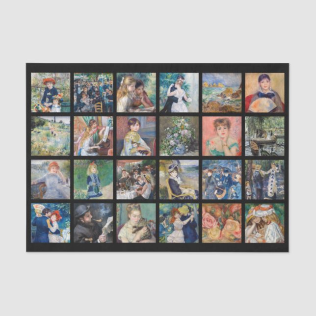 Papier Mousseline Pierre-Auguste Renoir - Chefs-d'oeuvre Grille Coll (Recto)