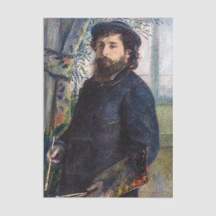 Papier Mousseline Pierre Auguste Renoir - Portrait de Claude Monet