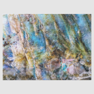 Papier Mousseline Pierre blanche bleue