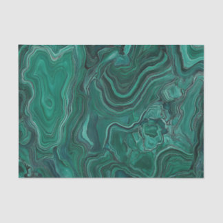 Papier Mousseline Pierre de Malachite verte