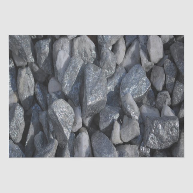 Papier Mousseline Pierres gris (Recto)