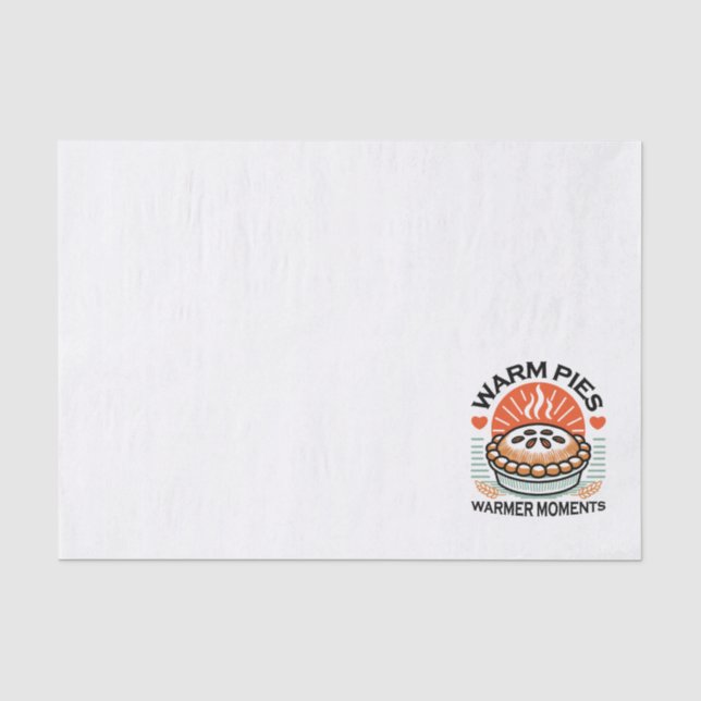 Papier Mousseline Pies chaudes Moments plus chauds - Conception d'au (Recto)