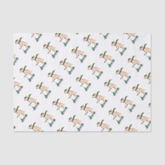 Papier Mousseline Piggy sur scooter