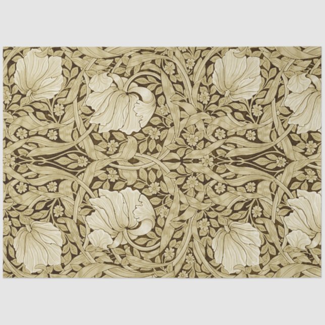 Papier Mousseline Pimpernel Gold, William Morris (Recto)